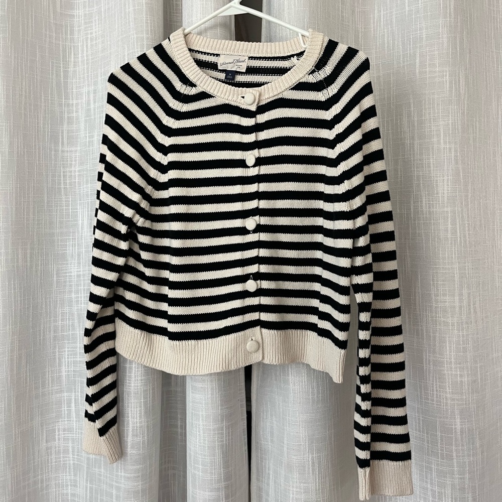 universal thread sweater cardigan striped